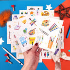 BulbaCraft 100Pcs Art Stickers, Crayon Stickers, Paint Laptop Decals, Painting - Image 5