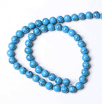 90PCS 4mm Natural Stone Beads Blue Turquoise Round Loose Gemstone Beads - Image 5