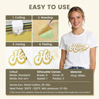 Gold Glitter HTV Heat Transfer Vinyl - Image 2