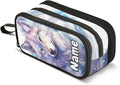 Custom Wolf Watercolor Pencil Case Box Boys Girls Personalized Name Large by BOENLE-WELCOMEYOURCOMING