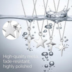 80PCS Silver Star Charms No Tarnish Stainless Steel Stars Charm | High Polished - Image 4