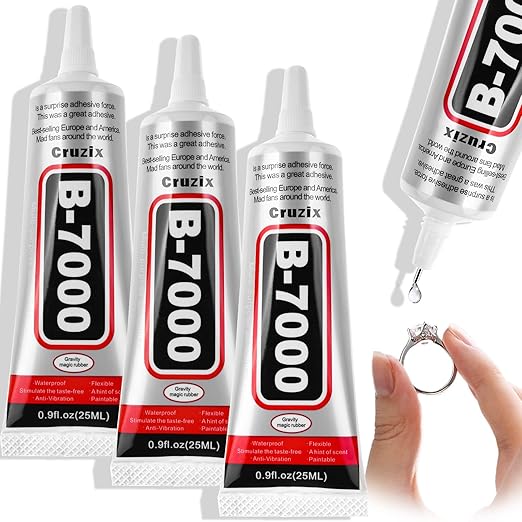 B-7000 Craft Glue for Jewelry Making, Clothes Shoes, Jewelry Making, Cell Phones by Cruzix