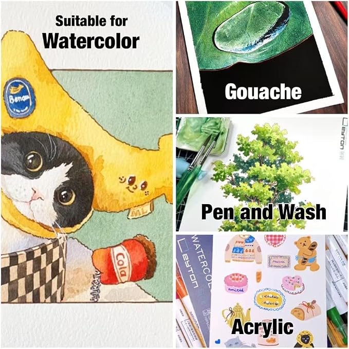 Non-Warping 100% Cotton Watercolor Paper Block - Image 6