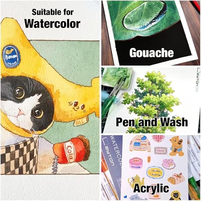 Non-Warping 100% Cotton Watercolor Paper Block - Image 6