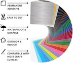Permanent Vinyl, 72 Pack Permanent Adhesive Vinyl Sheets - Image 2