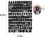 1550 Pieces 10 Sheets Letter Stickers, Vinyl Mailbox Numbers Alphabet Stickers - Image 4