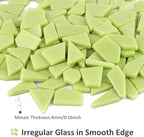 Youway Style Lemon Green Glass Mosaic Tiles - Image 4