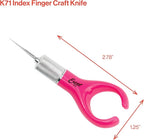 Excel Blades K71 Fingertip Craft Knife, #11 Blade, Rubber Grip - Image 7