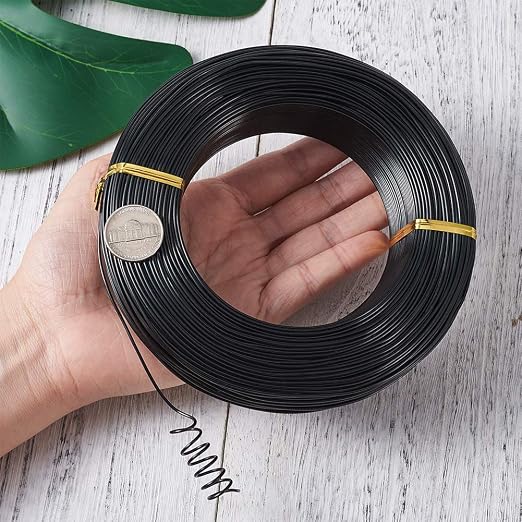 Fashewelry 459 Feet 17 Gauge Aluminum Wire Black Bendable Metal Craft Wire - Image 7