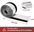 Wire Heat Shield Wrap for Car Hose Lines, 1-1/4" I.D.x 10FT, - Image 2