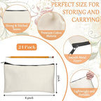 Legigo Blank Canvas Bag Zipper Pouch Makeup Bags Bulk - Image 2