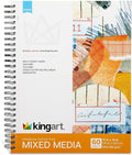 KINGART Mixed Media Paper Pad – 11x14 Inch, Heavyweight Acid-Free Paper – by KINGART