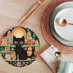 ijbnhd 8 PCS Diamond Art Coasters Kit Cat Diamond Painting Coasters | Cat - Image 7