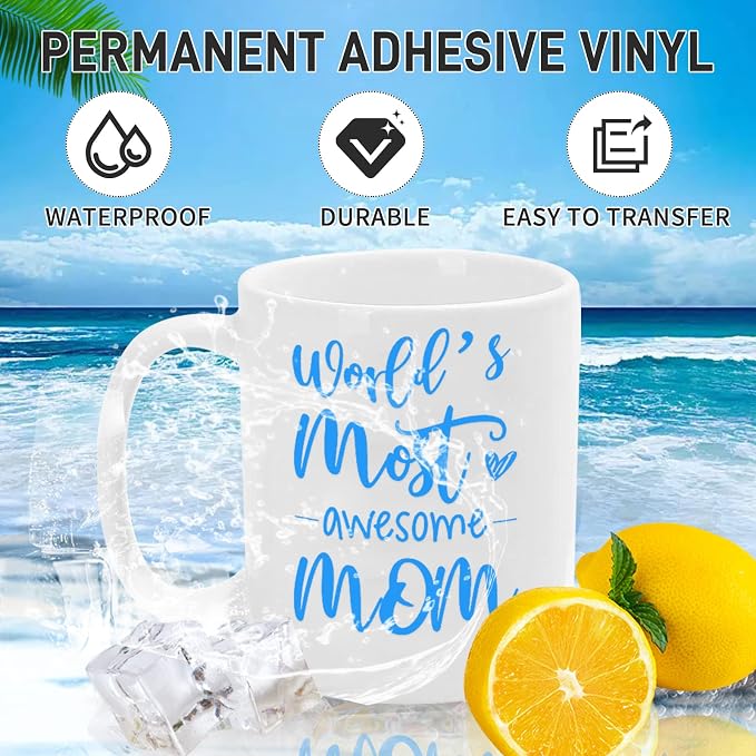 12'' x 42Ft Glossy Blue Permanent Vinyl Roll - Image 5