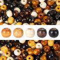 600pcs 10mm Wooden Beads for Jewelry Making, Large Hole Natural Wood Spacer by Unknown