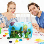 16 Pcs Cardboard Diorama Kit Includes Diorama Box - Image 5