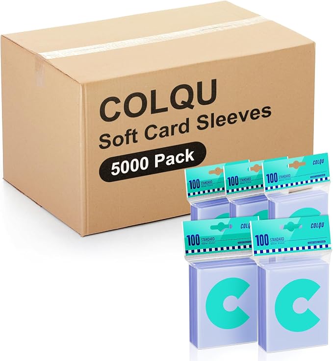5000ct Clear Card Sleeves for Trading Cards, Soft Baseball Sports Card Sleeves by Unknown