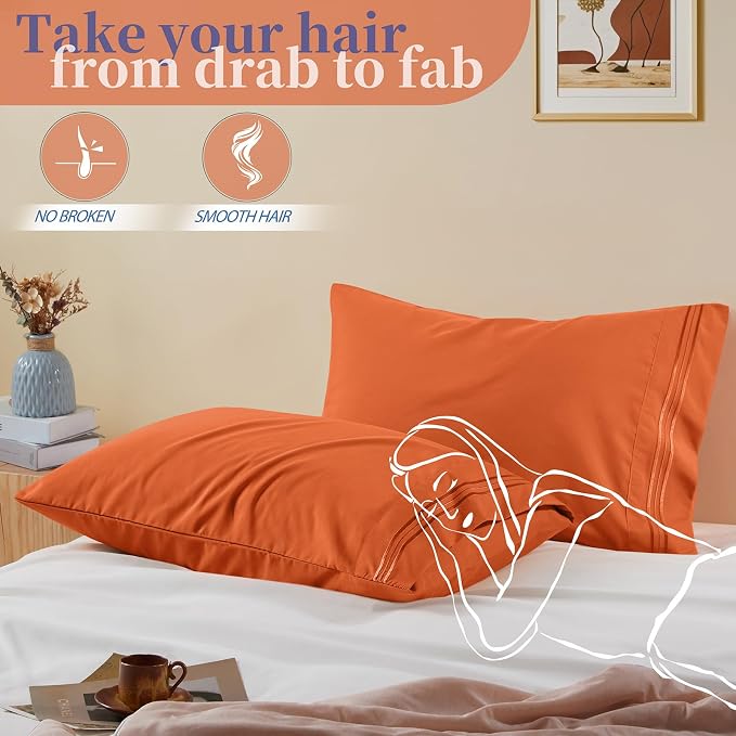 Vonty 2 Pack Queen Pillow Cases - Image 5