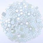 LITMIND 1.1 LB White Irregular Glass Mosaic Tiles - Image 6