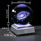 Qianwei 3D Galaxy Crystal Ball Space Astronomy Science Gift Room Decor Lamp | - Image 4