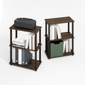 Furinno Turn-S-Tube Storage Shelves Set of 2, 3-Tier Book Shelf, Corner Shelf by Furinno-FitsYourSpaceFitsYourBudget