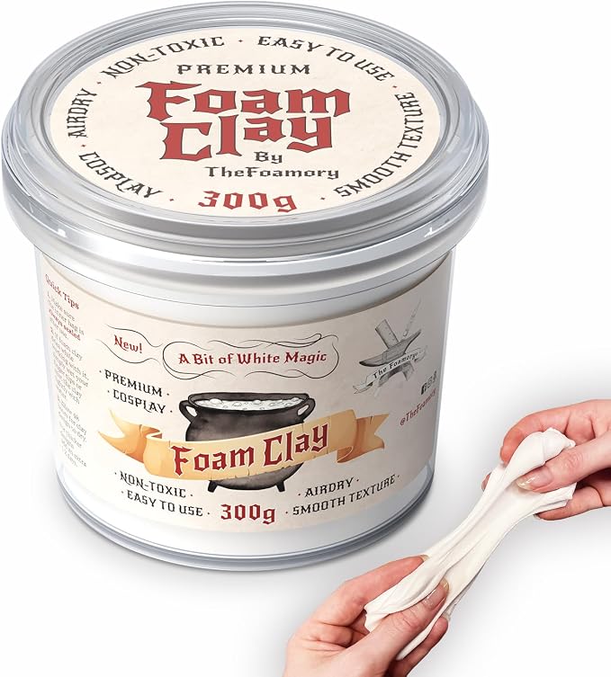 The Foamory Moldable Cosplay Foam Clay High Density Air Dry Clay, EVA Foam by TheFoamory