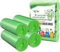 Medium Compostable Trash Bags, Biodegradable 8 Gallon Garbage Bags, Recycling Degradable Unscented Rubbish Bags for Kitchen Bathroom Office Car Pet Wastebasket (Green)