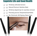 LUDOUPIER Tweezers Set with Travel Case, Great Precision Upgrade Professional - Image 2