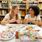 BOAJUNWU 519PCS Beaded Keychain Making Kit - Image 6