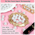 160PCS 16mm Pearls for Crafting, Artificial Pearl Beads for Vase Filler - Image 3