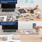 Small Glass Desktop Whiteboard Dry-Erase-Board - Image 3