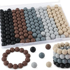 160Pcs Silicone Beads 12mm Mix Color, Bulk Silicone Beads 12mm by Kovict