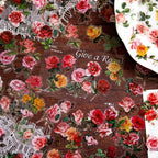 100Pcs Small Tulip Stickers Transparent - Image 4