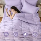 JOLLYVOGUE California King Comforter Set, Ultra-Soft Bed in a Bag Cal King Size - Image 2