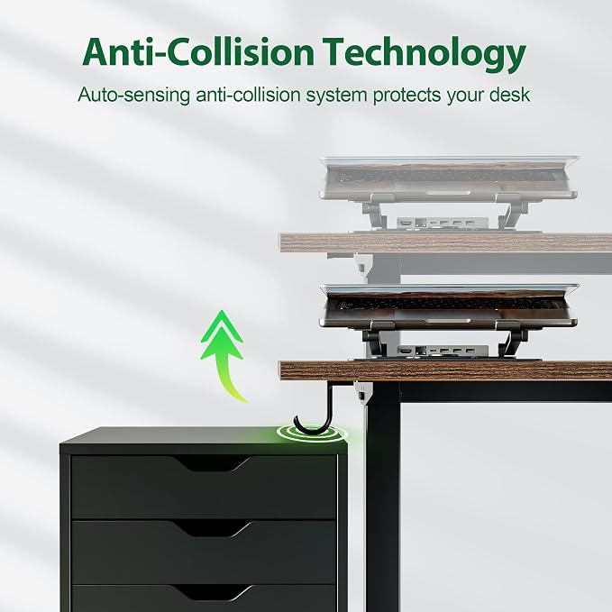 Agilestic Electric Standing Desk, 71 x 31.5 Inches Height Adjustable Desk - Image 6