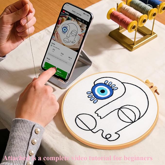 Beginner Embroidery Starter Kits, Abstract Embroidery Kits - Image 4