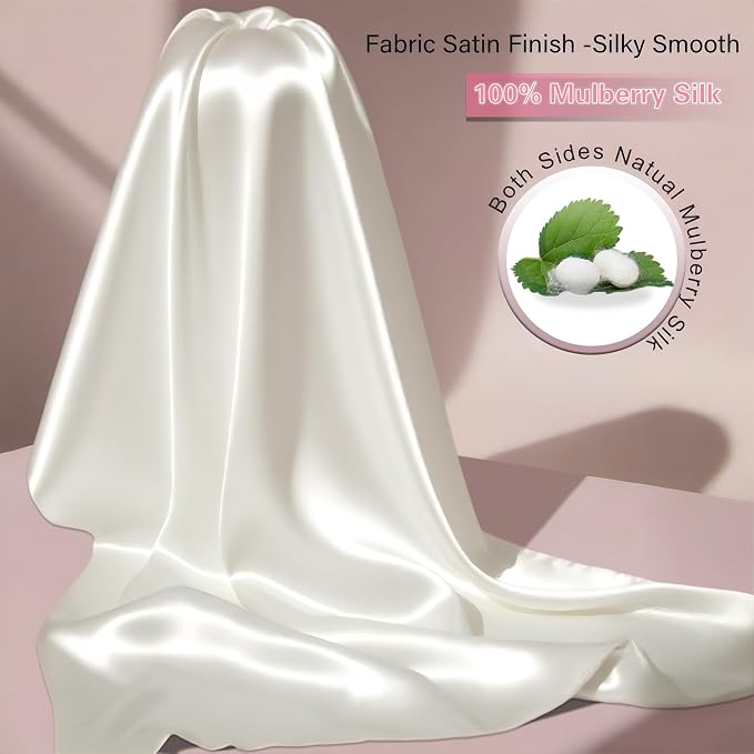 Mulberry Silk Pillow Cases 2 Pack Standard Size - Image 2