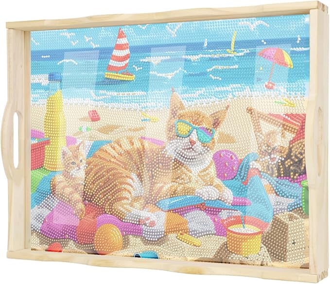 EWJRNSF Diamond Art Kits for Adults Wooden Serving Trays by EWJRNSFDiamondPainting