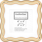 High-End Gold 4x4'' Square Zinc Alloy Picture Frames, by GorYeeFine