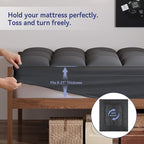 ELEMUSE Twin XL Grey Mattress Topper - Image 4