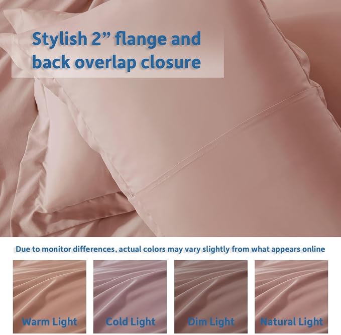 Nestl Blush Pink Duvet Cover King Size - Image 8
