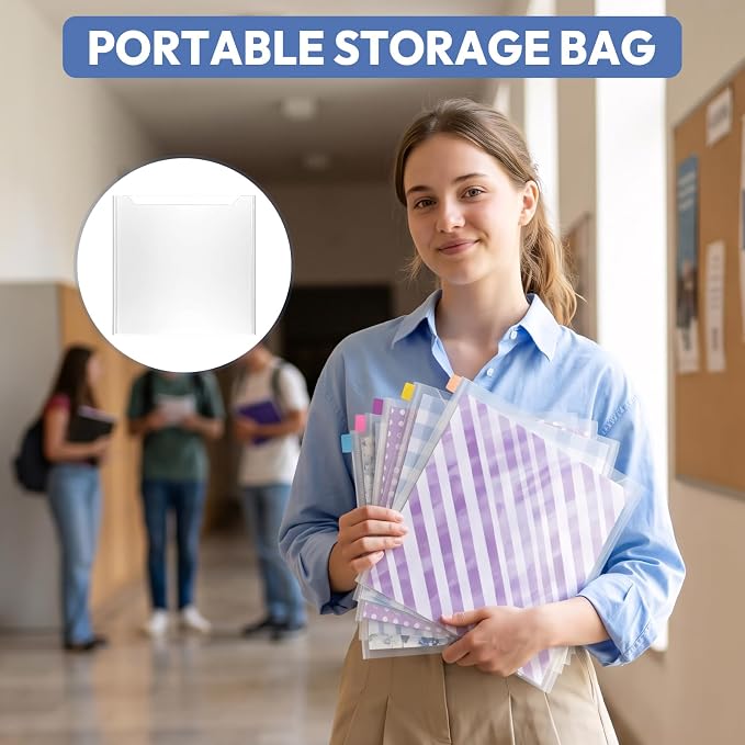 42 Pack Scrapbook Paper Storage, 3 Different Sizes Paper Organizer - Image 6