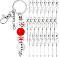 24Pcs Beadable Keychain Bars Bead Keychain Making Kit Blank Keychains Beaded by Unknown
