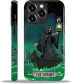 ZHEGAILIAN Case for iPhone 15 Pro Max, The Hermit Night Skull Durable by Home
