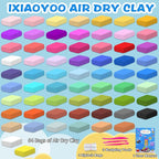 Ixiaoyoo Air Dry Clay, 64 Colors Foam Modeling Clay - Image 4