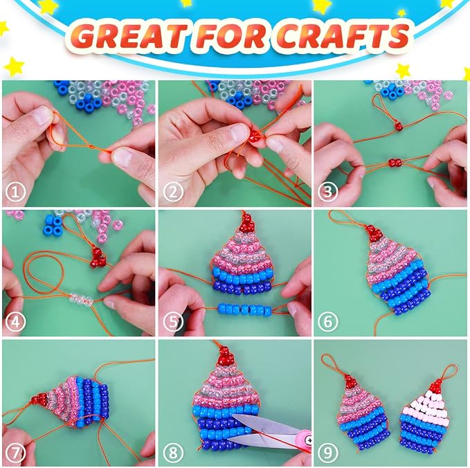 Iooleem Pony Beads, Beads for Jewelry Making, Beading Supplies, Arts & Crafts - Image 4