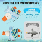Totiro Crochet Kit for Beginners, Ducks Amigurumi Starter Kit, Easy DIY Craft - Image 5