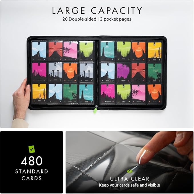 Vault X 12 Pocket Zip Trading Card Binder 480 Cards Exo-Tec | Holds 480 - Image 5