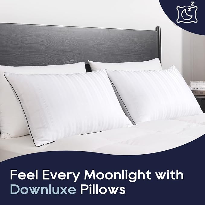 downluxe Bed Pillows Queen Size Set of 2 - Image 7
