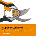 Fiskars Bypass Pruning Shears, Forged Steel Replaceable Blade, SoftGrip Handle - Image 4